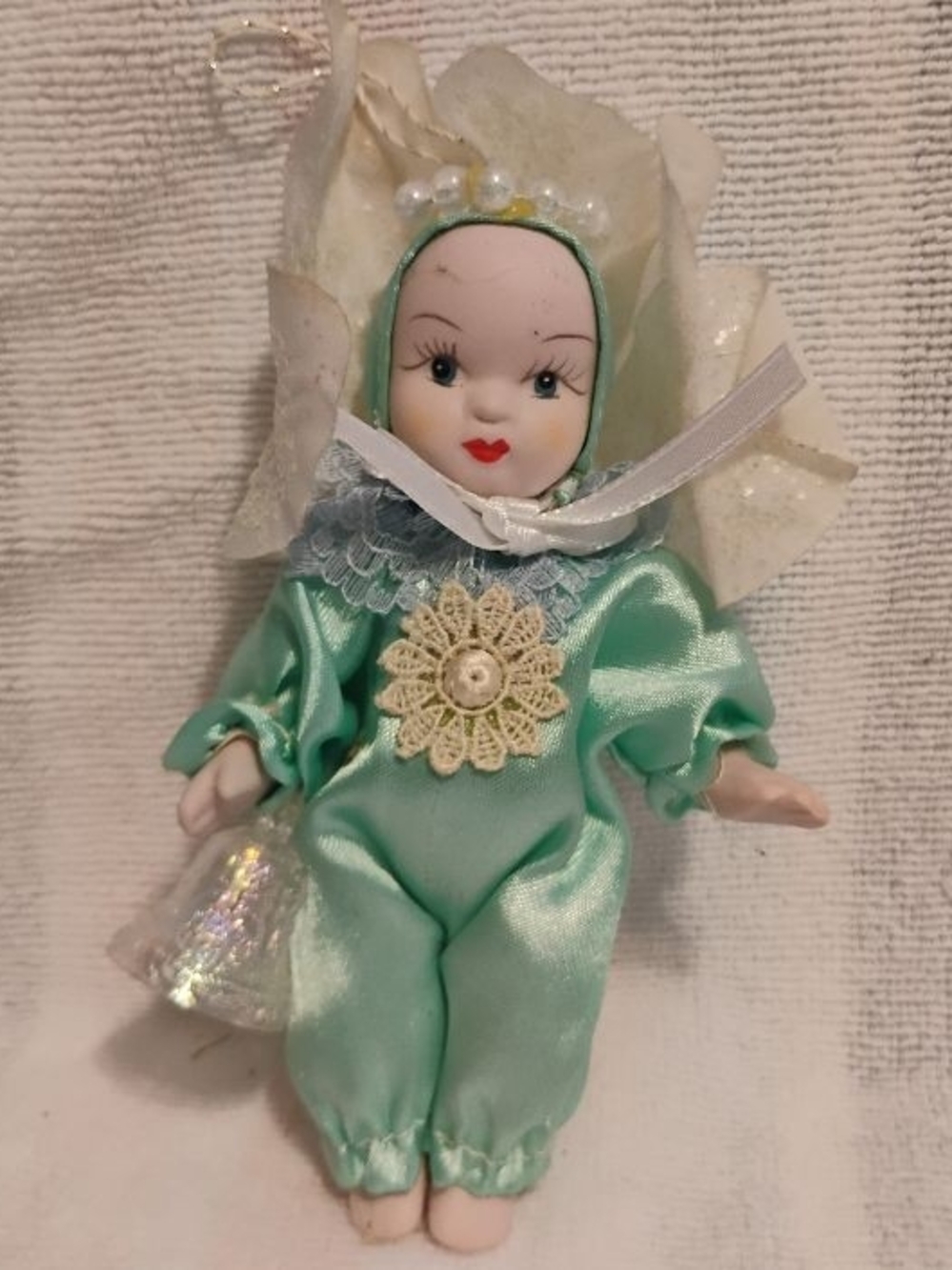 Mint Green Porcelain Clown Doll Party Decor